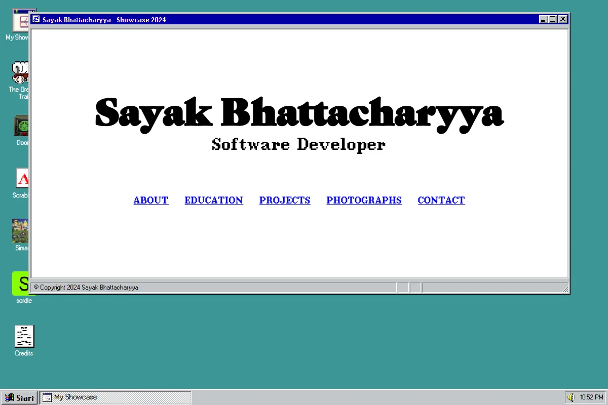 Sayak.os — Web Desktop Operating System