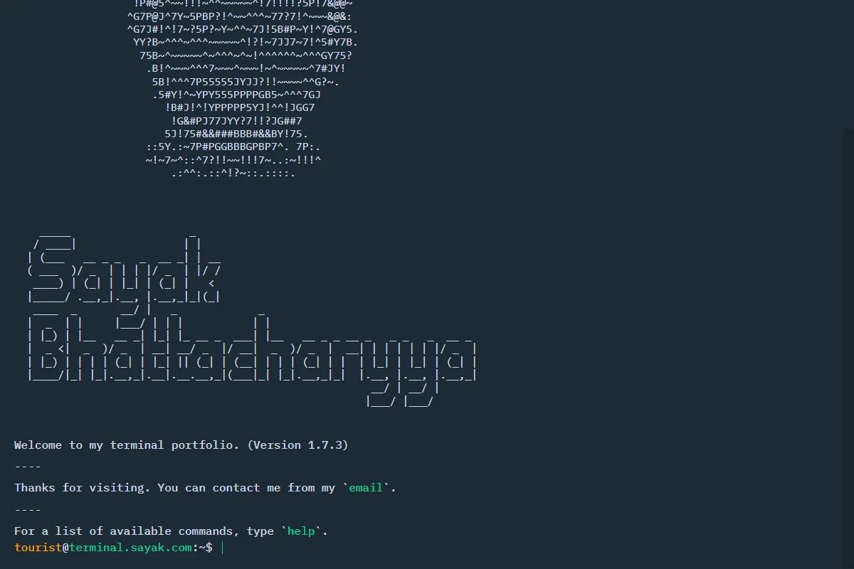 Sayak Terminal — Interactive Unix Shell & Command Center preview screenshot